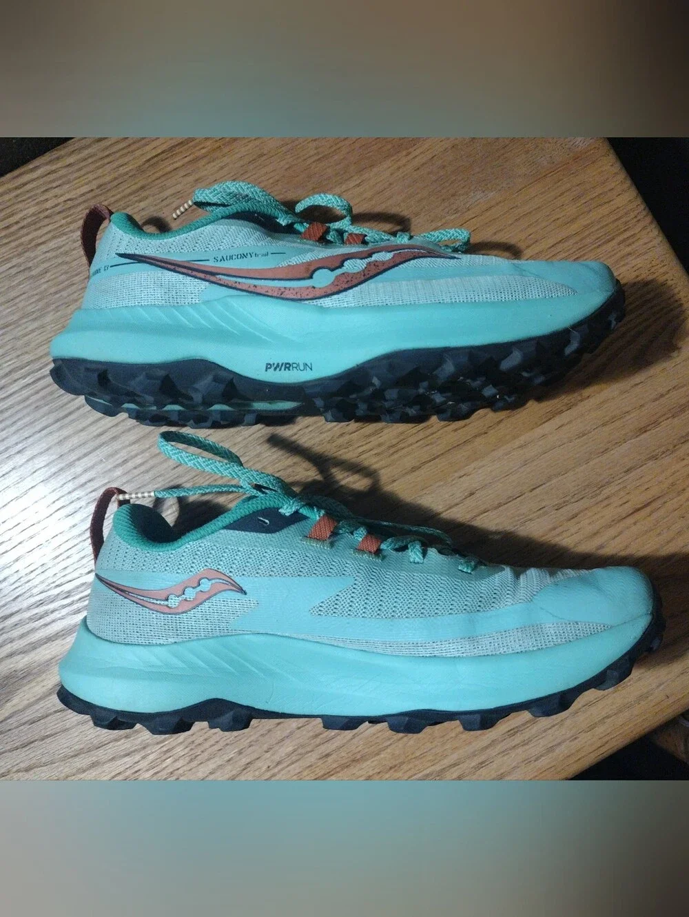 SAUCONY Peregrine 13 Women's Size 9. Sprig/Canopy (Mint Green) Off Road Trail